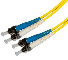 005-902-010-01B - Optix Single mode OS2 9/125µm ST-ST Duplex Fibre Optic Patch Lead, 1m