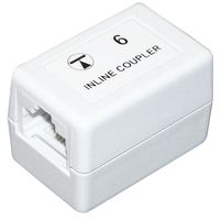SAC - Cat6 RJ45 Unshielded Modular Inline Coupler, White
