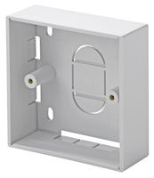 3L37 - 1 Gang 37mm Surface Back Box, White