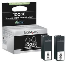 14N0848 - 100XL Black Return Programme Ink Cartridges - Twin Pack