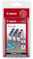0621B029 - CLI-8 Ink Cartridges, Multipack - 8 C/M/Y Colour