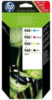 C2N93AE - HP940XL High Yield Original Ink Cartridges, 4 Colour Multipack