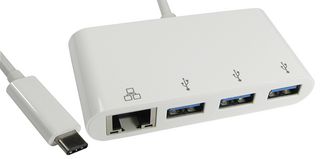 USB3C-ETHGHU - USB-C to 3 Port USB 3.0 Hub with Gigabit Ethernet