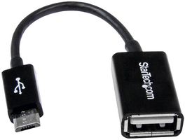 UUSBOTG - Black Micro USB On-The-Go Adaptor