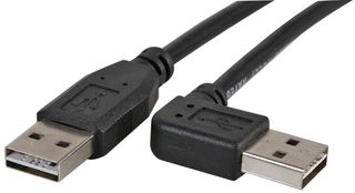 PSG91263 - Reversible USB 2.0 A Male to 90° A Male Lead 2m