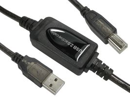 USB2-PREXT10M - USB 2.0 A Plug to B Plug Active Booster Lead, 10m
