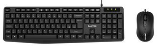 CNE-CSET1-UK - Wired USB Keyboard & Mouse Deskset, Black