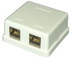 SEKH2 - Cat8 Tool-less Surface Mount Sockets, 2 Port
