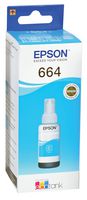 C13T664240 - 664 EcoTank Ink Refill Bottle, Cyan