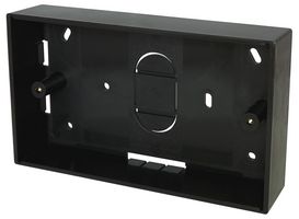 3L32G2BK - 2 Gang 32mm Surface Back Box, Black