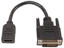 PSG91602 - HDMI Female to DVI-D Male Lead, 0.2m Black