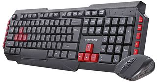 CP-KM9025W - Wireless Keyboard & Mouse Deskset, Black