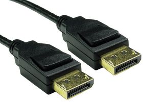 PSG91719 - Locking 8K DisplayPort 1.4 Male to Male Lead, 1m Black