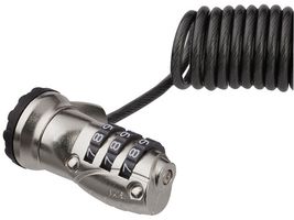 LTLOCK3DCOIL - Coiled Laptop Cable Lock, 3 Digit Combination