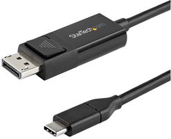 CDP2DP1MBD - Bi-Directional USB-C to DisplayPort 1.2 Lead, 1m Black