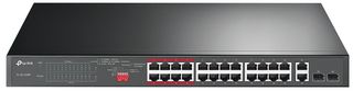 TL-SL1226P - 24 Port Fast Ethernet & 2 Port Gigabit PoE+ Unmanaged Switch with 2 SFP Ports