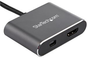 CDP2HDMDP - USB-C to 4K HDMI 2.0 or Mini DisplayPort 1.2 Adaptor