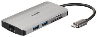 DUB-M810 - USB-C Multiport Hub with LAN & SD Card Reader, 3x USB-A USB-C HDMI LAN
