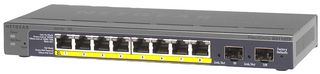 GS110TP-300EUS - ProSAFE 8 Port Gigabit PoE Smart Switch with 2 SFP Ports