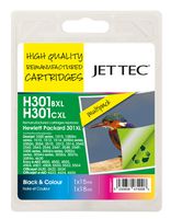 101H030117 - HP301XL Remanufactured Ink Cartridge, Black / Colour - Replaces Hewlett Packard 301XL