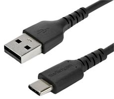 RUSB2AC2MB - Durable TPE USB-A Plug to USB-C Plug USB 2.0 Lead, 2m Black