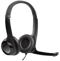 H390 USB On-Ear Stereo Headset with Microphone, Black