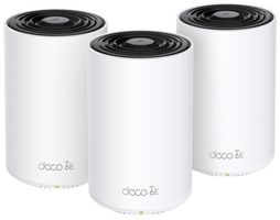 DECO XE75(3-PACK) - Deco AXE5400 WiFi 6E Tri-Band Whole Home Mesh Wireless System with WPA3, Triple Pack