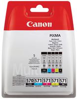 0372C004 - PGI-570/CLI-571 Genuine Ink Cartridges, Multipack - 570 Photo Black / 571 C/M/Y/K