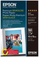 C13S041765 - SEMIGLOSS Photo Paper, 50 Sheets - 6 x 4" 251gsm