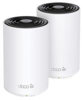 DECO XE75(2-PACK) - Deco AXE5400 WiFi 6E Tri-Band Whole Home Mesh Wireless System with WPA3, Twin Pack