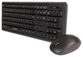 CP-KM007-W-V2 - Wireless Keyboard & Mouse Deskset, Black