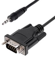 9M351M-RS232-CABLE - 3.5mm Male to RS232 DB9 Serial Male Configuration Cable, 1m