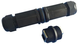 P284Y - IP67 Waterproof Inline Cat6 Coupler