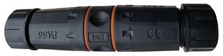 P284YB - IP68 Waterproof Inline Cat6A Coupler