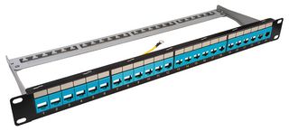 FK24MTCOLBL - 24 Port Colour Coded Keystone Patch Panel, Blue