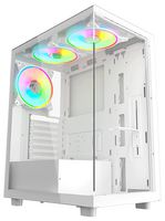 VETRO-WHT - Vetro ATX aRGB Gaming Tower Case, White