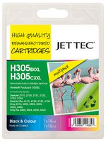 101H030587 - H305XXL Remanufactured Ink Cartridge, Black / Colour Multipack - Replaces Hewlett Packard HP 305XL