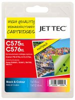 101C057517 - C575XL C576XL Remanufactured High Yield Canon Cartridge, Black / Colour Multipack - Replaces Canon PG-575XL CL-576XL