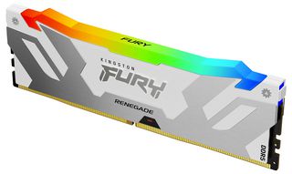 KF564C32RWA-16 - 16GB FURY Renegade RGB DDR5-6400 PC5-51200 UDIMM RAM Memory Module, White / Silver