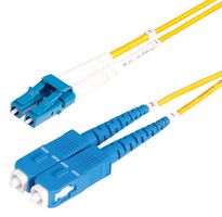 SMLCSC-OS2-50M - Single mode OS2 9/125µm UPC LC-SC LSOH Duplex Fibre Optic Patch Lead, 50m