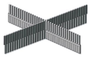87402P2 - 2U 19" Rack Drawer Partition - Depth