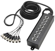 K8C10 - 8 Way XLR Multicore Stage Box, 10m
