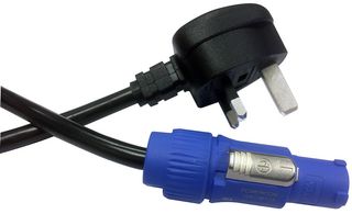 PLS00454 - UK Mains Plug with 13A Fuse to Neutrik PowerCON Lead, 1.5m