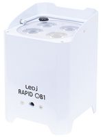 LEDJ350A - Rapid QB1 RGBA 4x 8W Portable LED Uplighter, 1551 Lux, White