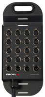 TN1604LU30 - 20x XLR Sockets Galvanised Metal Sheet Stage Box, 30m