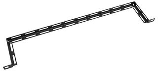 R1311-2A - 92mm Deep Black 0.5U 19" Rack Cable Tie Bar