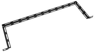 R1311-3A - 133mm Deep Black 0.5U 19" Rack Cable Tie Bar