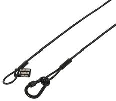 CLAM83 - 350mm Stainless Steel Safety Wire, 50kg, Black