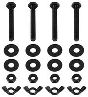 TRUS088 - Quad Steel DecoTruss - Nuts and Bolts Kit, Black