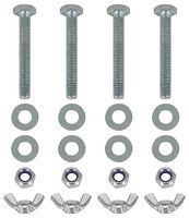 TRUS088S - Quad Steel DecoTruss - Nuts and Bolts Kit, Silver